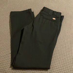 Dickies mens straight slim black slacks